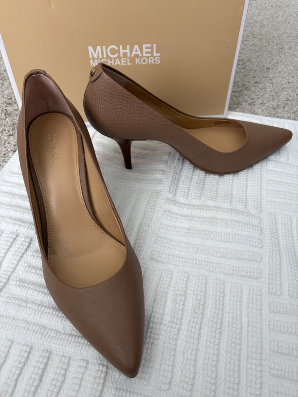 Michael Kors Light Brown Pointed-Toe Heels